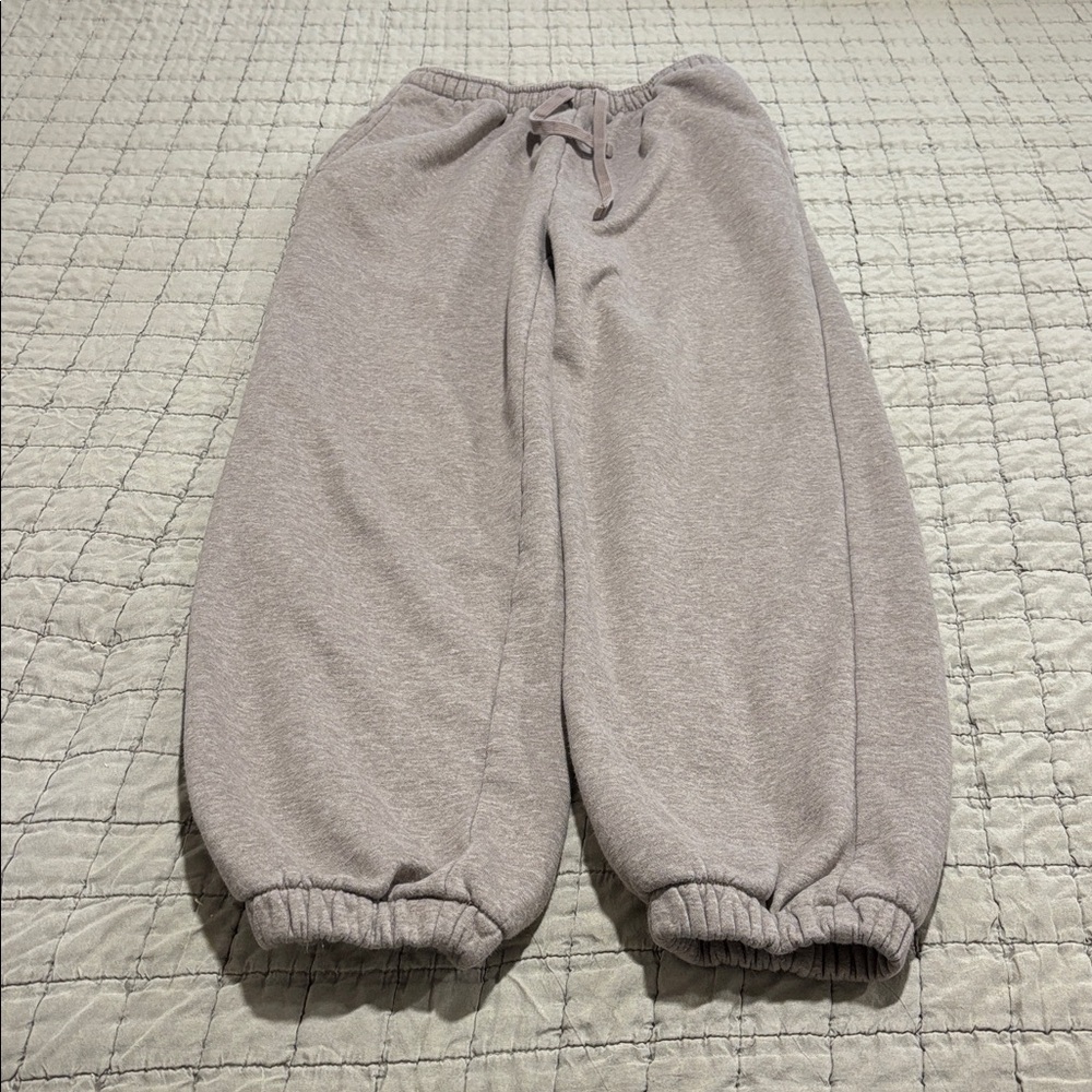 AE Everyday Luxe Hoodie Sweat Shirt & Pants Jogger Set in Light Brown Size XS - Picture 12 of 13